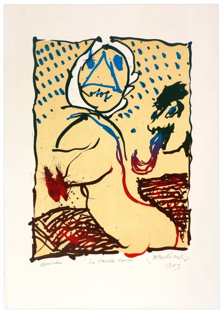 Литография Alechinsky - La taille-douce