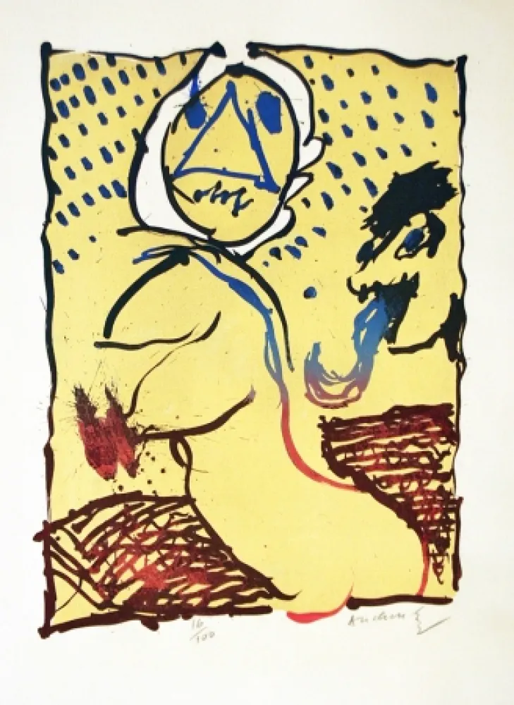 Литография Alechinsky - LA TAILLE DOUCE