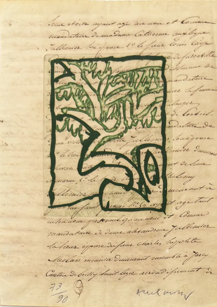 Гравюра Alechinsky - La vie comme elle tourne