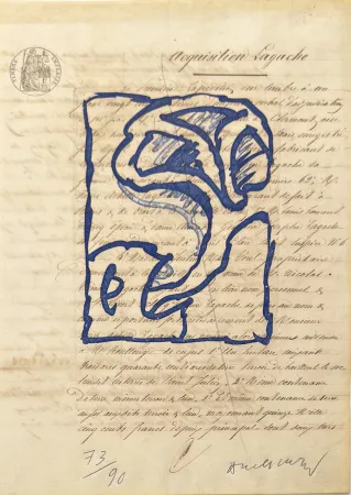 Гравюра Alechinsky - La vie comme elle tourne