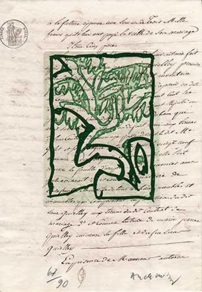 Гравюра Alechinsky - La vie comme elle tourne