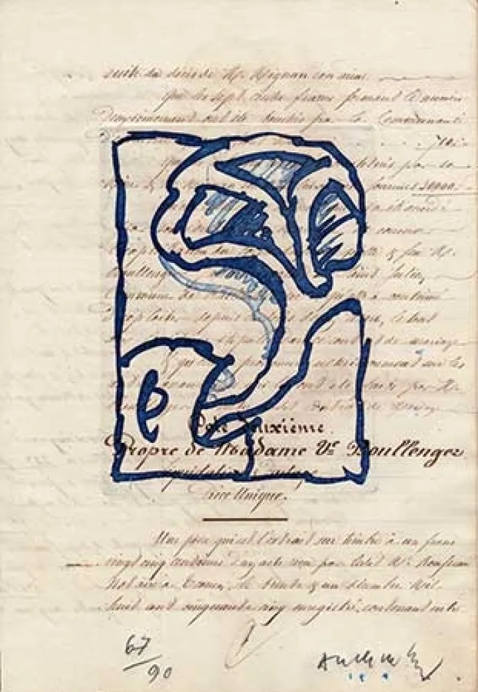 Гравюра Alechinsky - La vie comme elle tourne