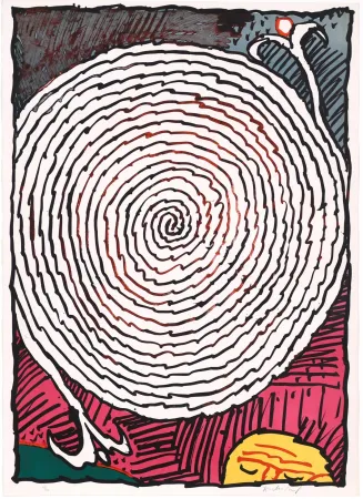 Литография Alechinsky - Labyrinthe d’apparat IV