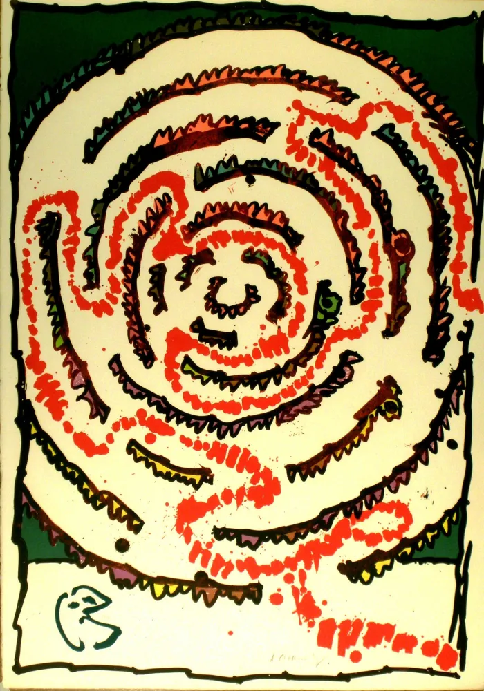 Литография Alechinsky - Labyrinthe d'apparat V