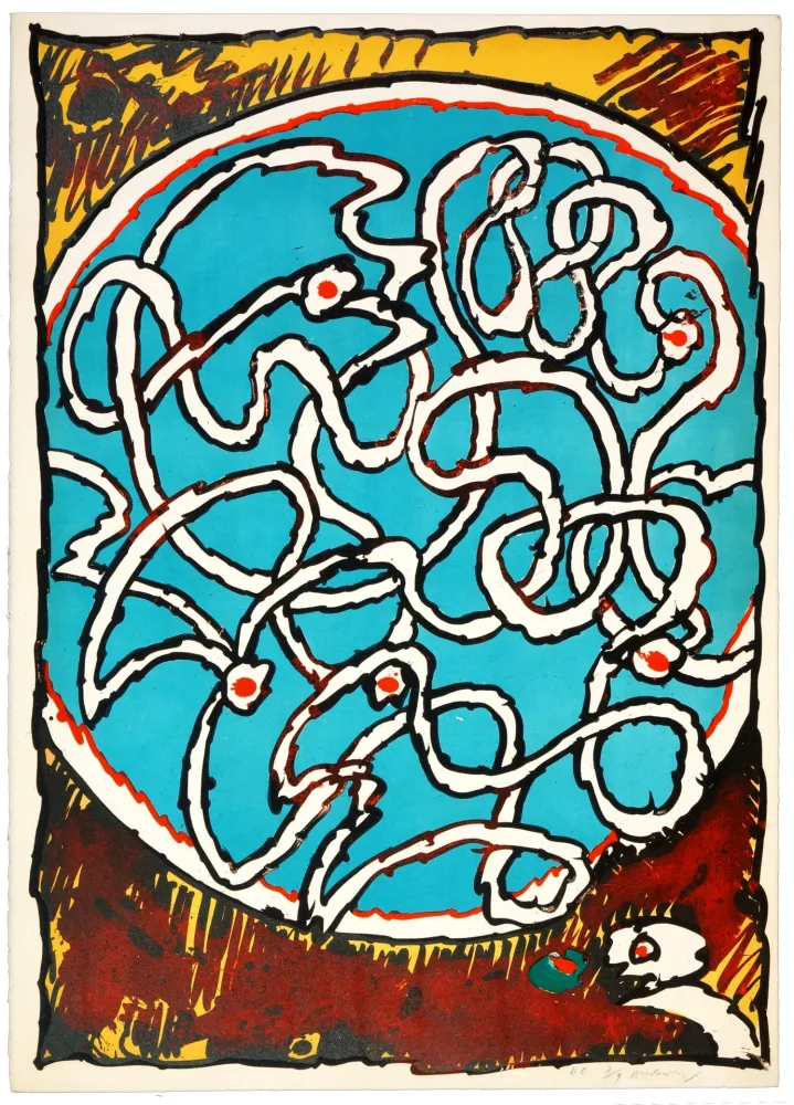 Литография Alechinsky - Labyrinthes d’Apparat II