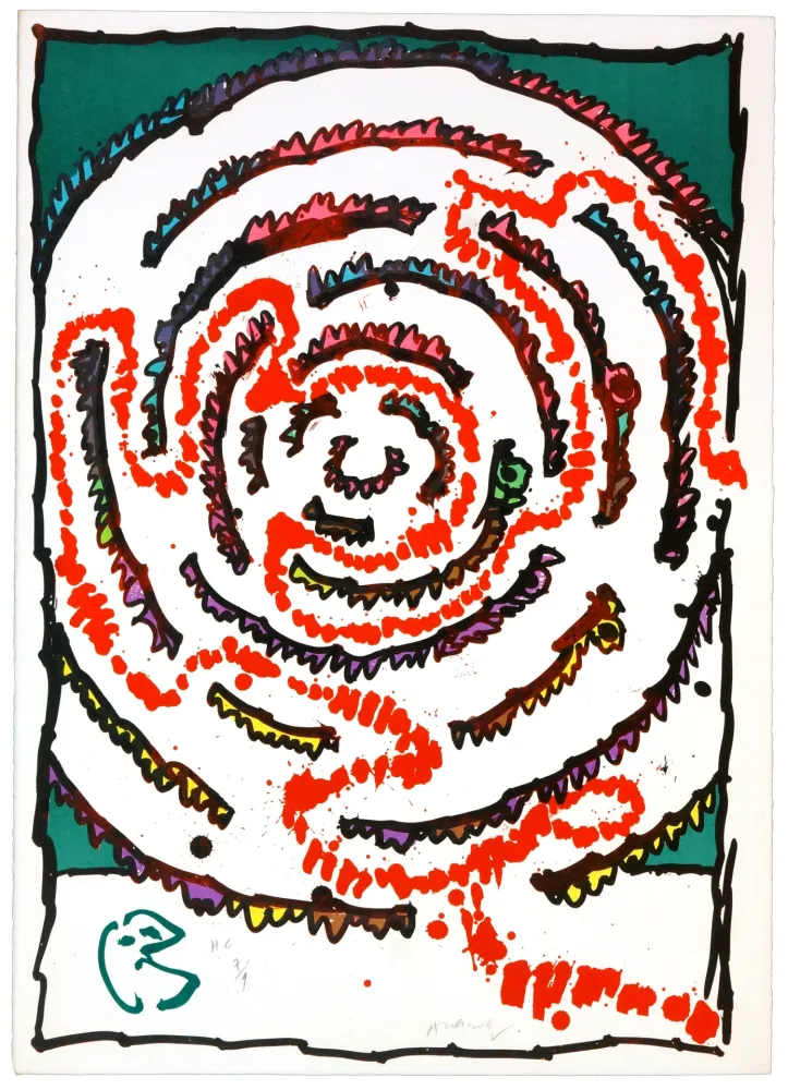 Литография Alechinsky - Labyrinthes d’Apparat IV