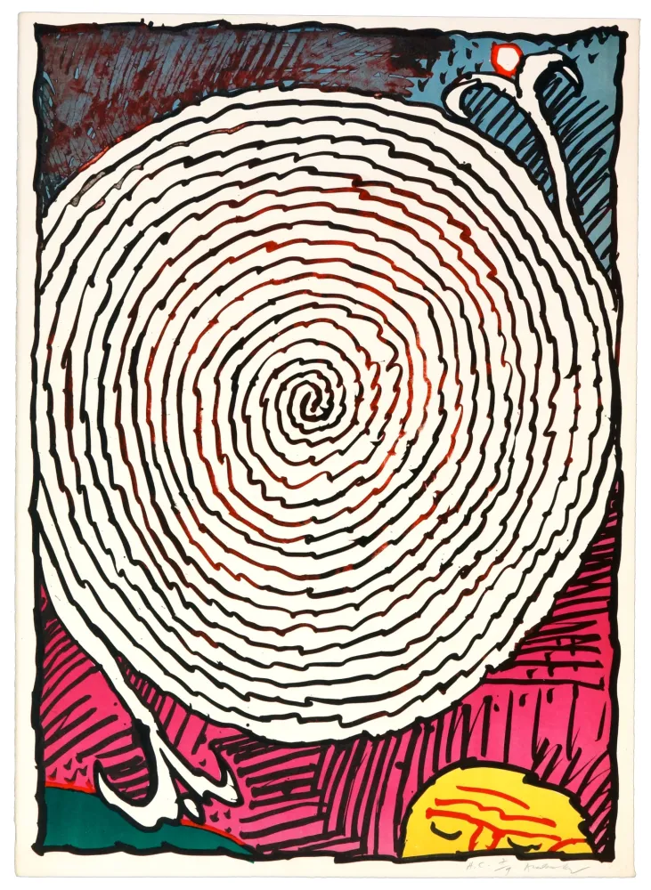 Литография Alechinsky - Labyrinthes d’Apparat V