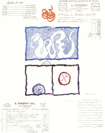 Акватинта Alechinsky - L’Avenir de la Propriété V