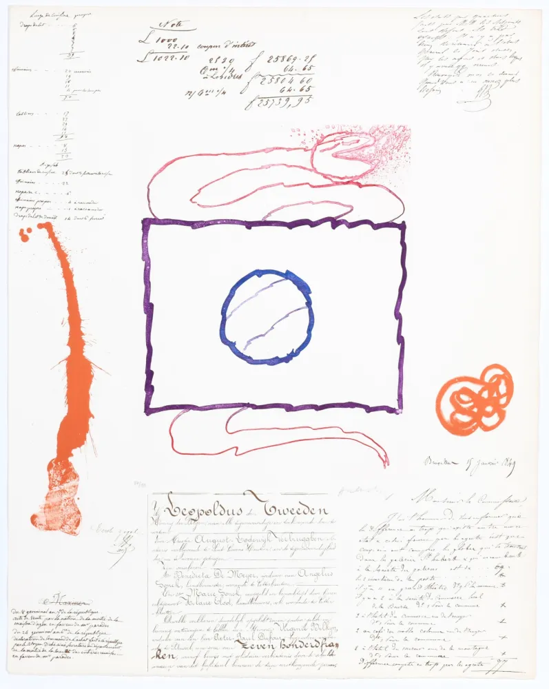 Акватинта Alechinsky - L’Avenir de la Propriété VII