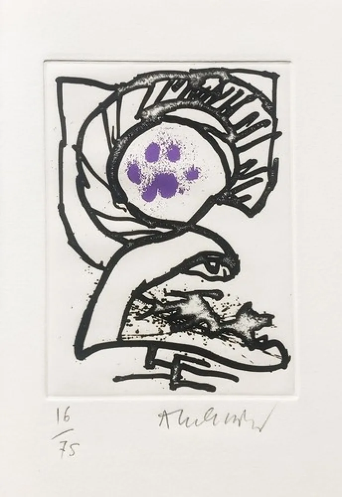 Иллюстрированная Книга Alechinsky - Le carnet du chat sauvage