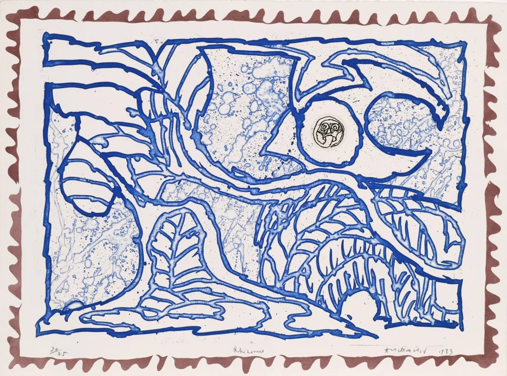 Офорт Alechinsky - Le chien roi – Rhizome