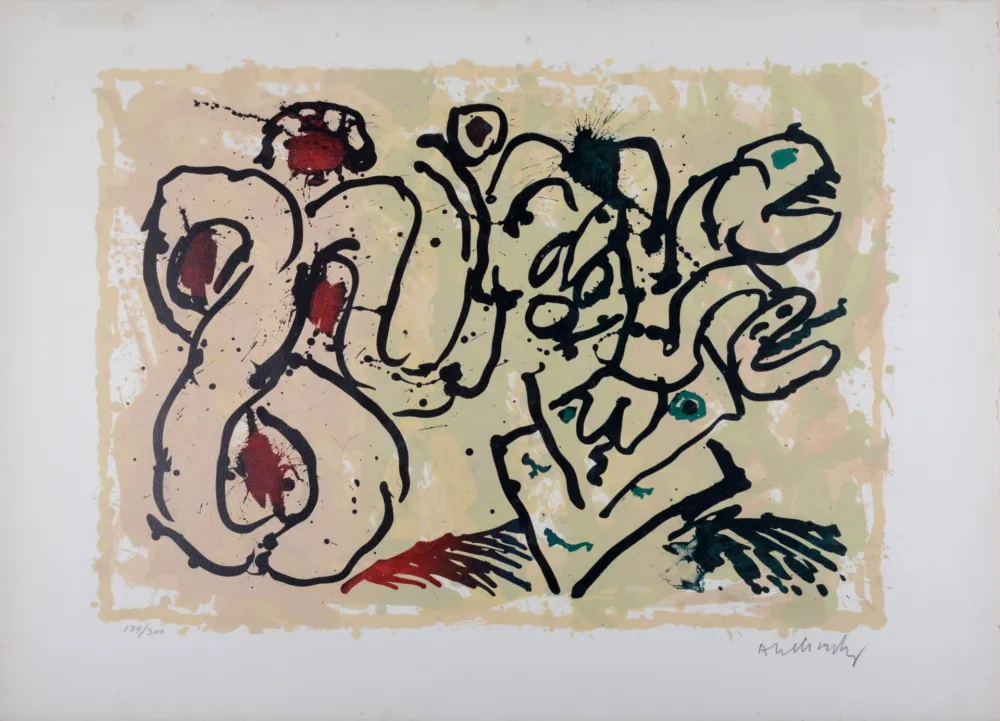 Литография Alechinsky - Le dénouement (A), 1967