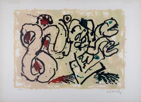 Литография Alechinsky - Le dénouement (A), 1967