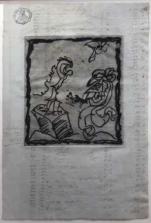 Офорт Alechinsky - Le dimanche du comptable