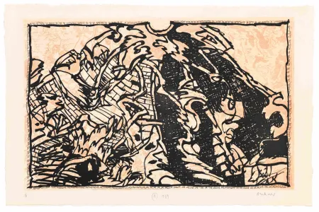 Офорт Alechinsky - Le Fort de Touillon