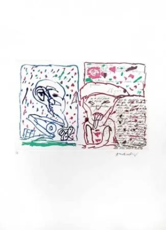 Офорт Alechinsky - Le plus beau Cadeau