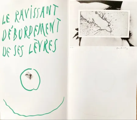 Офорт Alechinsky - Le ravissant débordement de ses lèvres