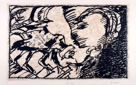 Офорт И Аквитанта Alechinsky - Le retour au foyer