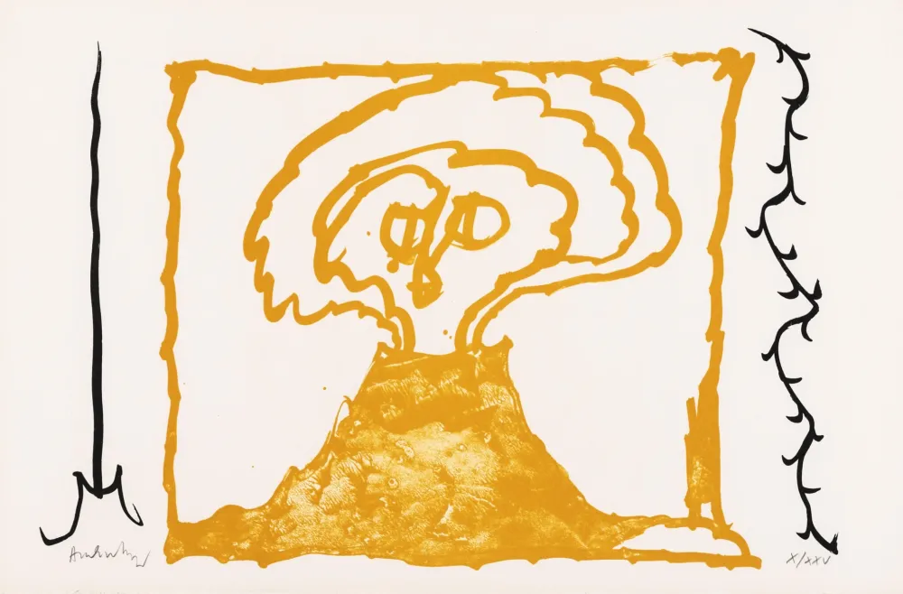 Литография Alechinsky - Le rêve de l'ammonite 06