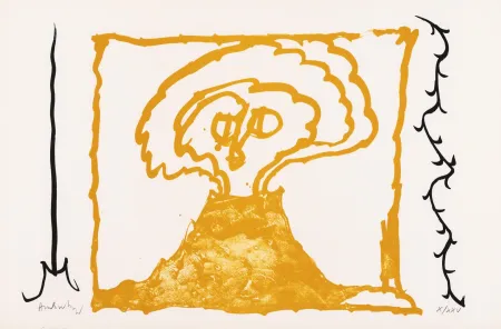 Литография Alechinsky - Le rêve de l'ammonite 06