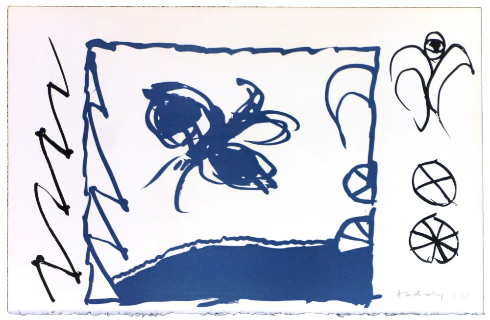 Литография Alechinsky - Le rêve de l'ammonite 11