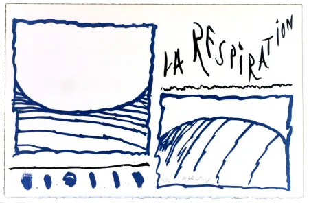 Литография Alechinsky - Le rêve de l'ammonite 13