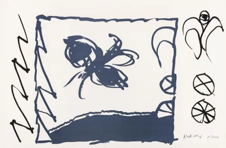 Литография Alechinsky - Le rêve de l'ammonite 15