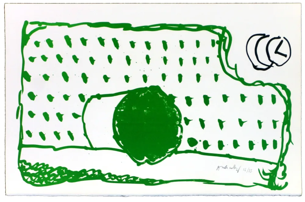 Литография Alechinsky - Le rêve de l'ammonite 2