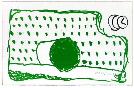 Литография Alechinsky - Le rêve de l'ammonite 2