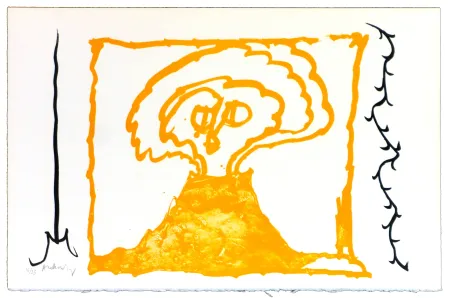 Литография Alechinsky - Le rêve de l'ammonite 9