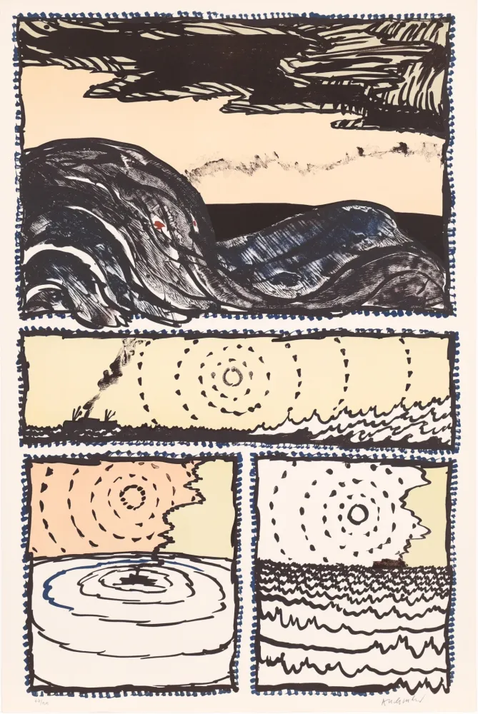 Литография Alechinsky - Le Volturno 02