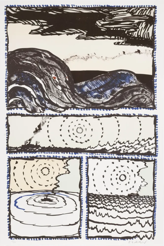 Литография Alechinsky - Le Volturno 03