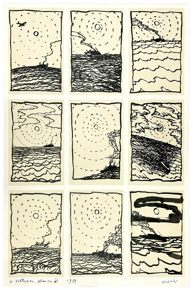 Гашение Alechinsky - Le Volturno (album complet), planche VI