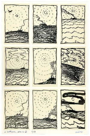 Гашение Alechinsky - Le Volturno (album complet), planche VI