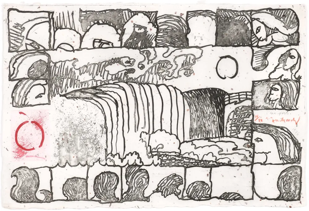 Офорт Alechinsky - L'eau forte