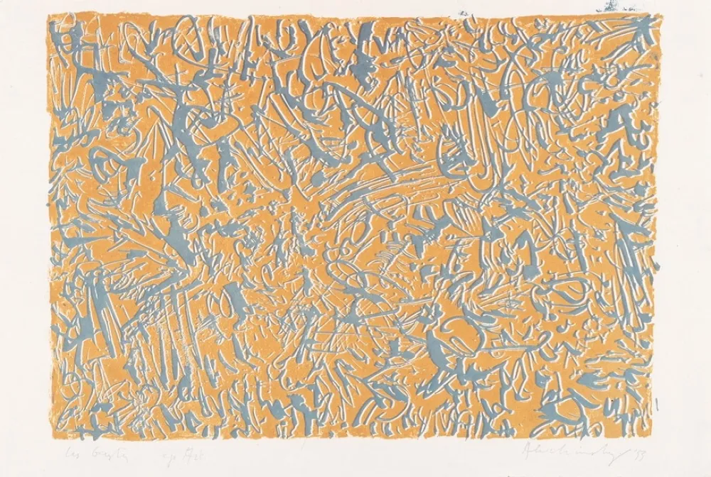 Литография Alechinsky - Les gestes