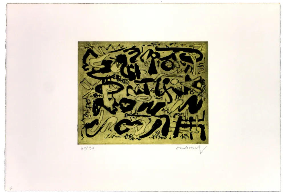 Литография Alechinsky - Les ombres