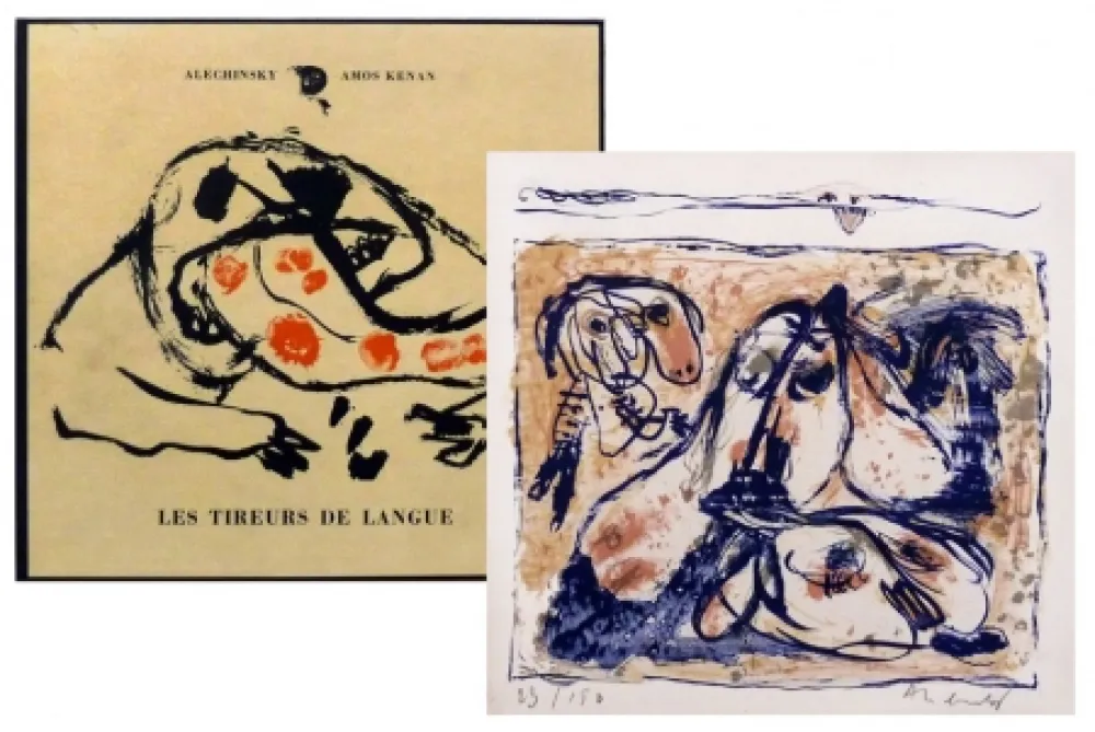 Иллюстрированная Книга Alechinsky - Les tireurs de langue