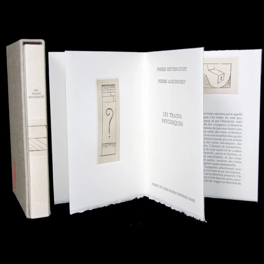 Иллюстрированная Книга Alechinsky - Les trains psychiques