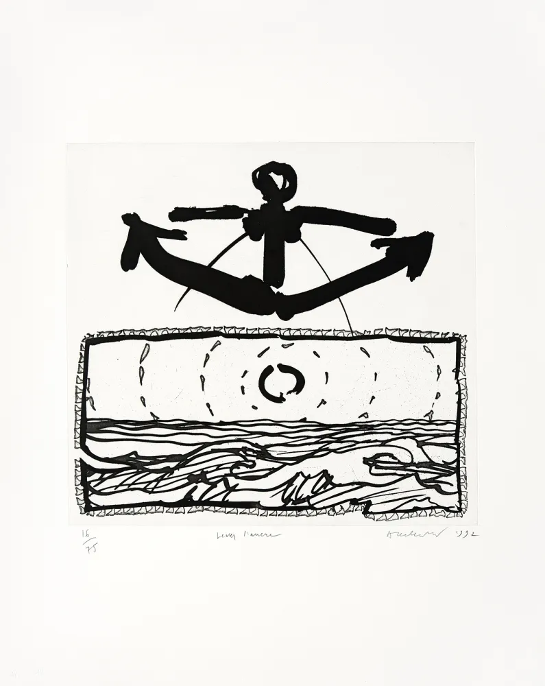 Гравюра Alechinsky - Lever l'ancre