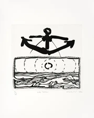 Гравюра Alechinsky - Lever l'ancre