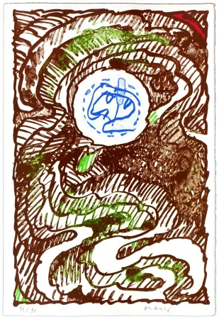 Гравюра Alechinsky - L'excédante 1