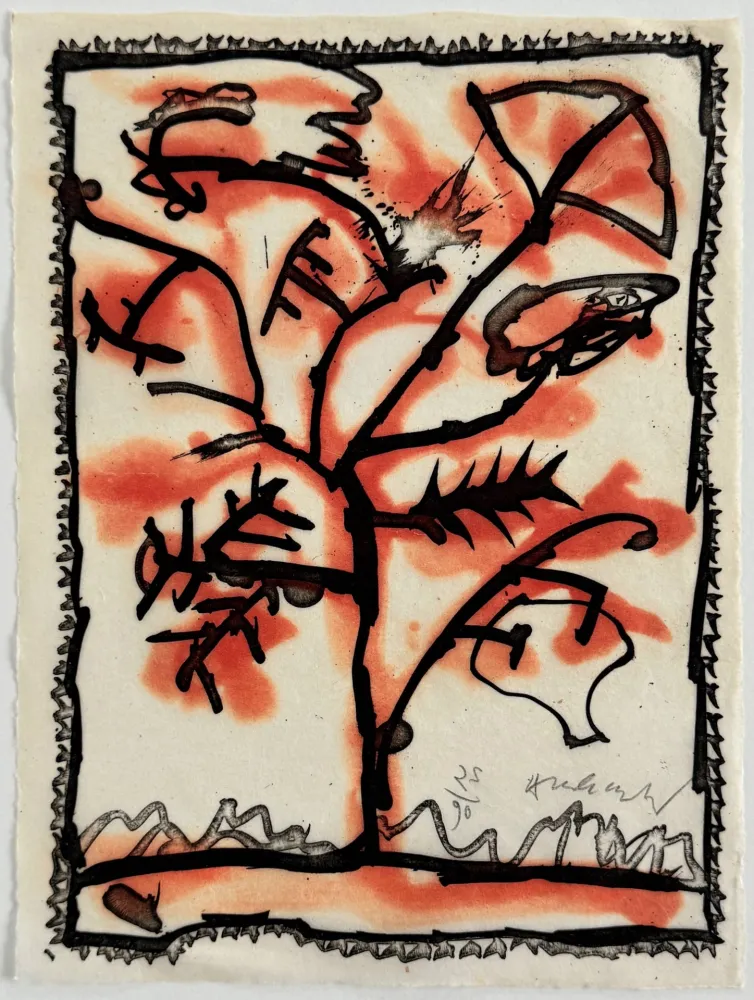 Офорт И Аквитанта Alechinsky - Lieu dit