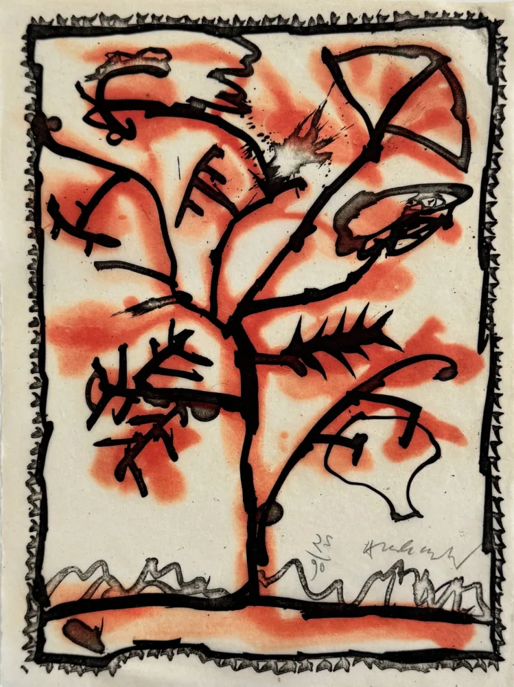 Офорт И Аквитанта Alechinsky - Lieu dit