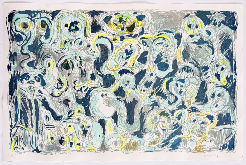 Литография Alechinsky - L’inconditionnement humain