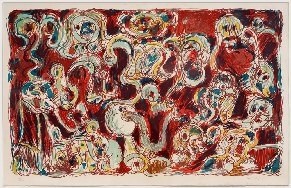 Литография Alechinsky - L'inconditionnement humain