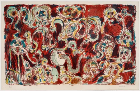 Литография Alechinsky - L'inconditionnement humain