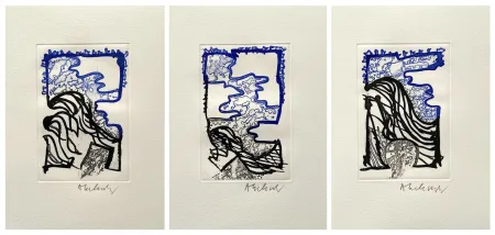 Офорт Alechinsky - '' L'Or Noir ''