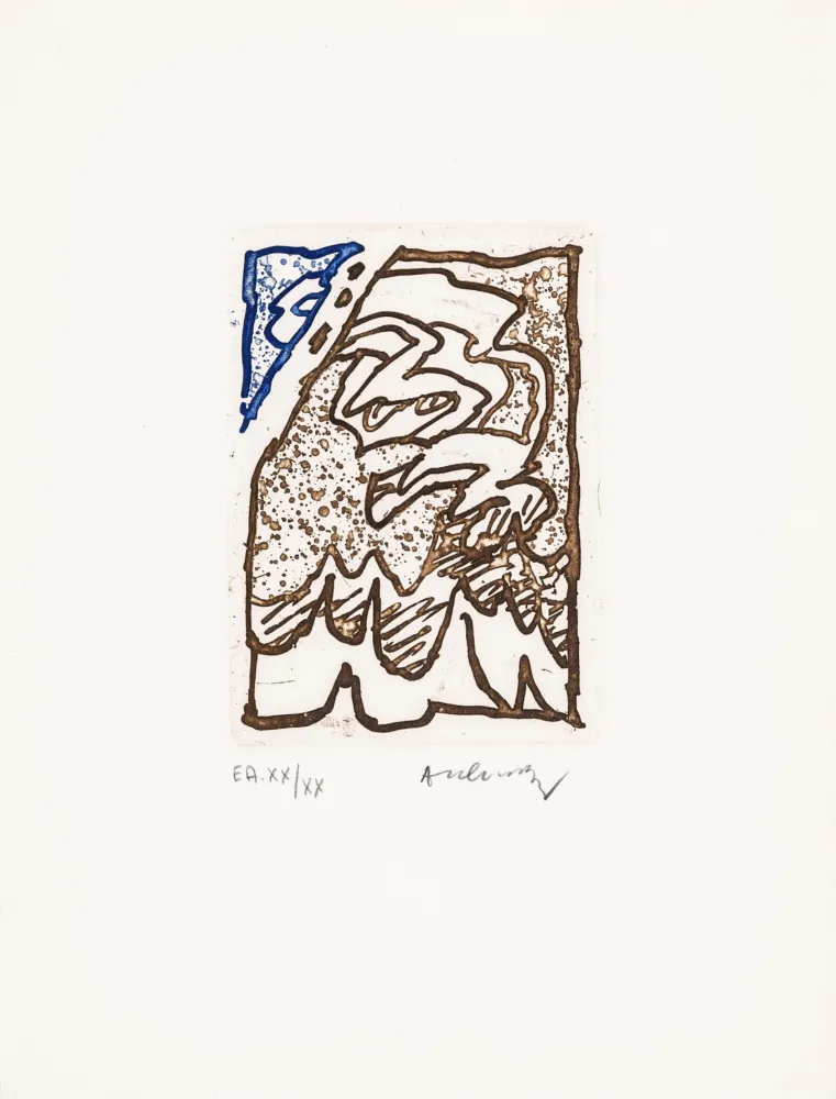 Офорт И Аквитанта Alechinsky - Maint corps des chambres 07