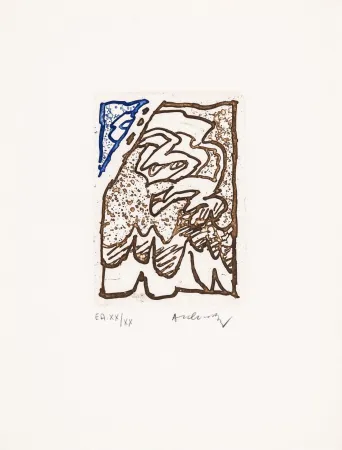 Офорт И Аквитанта Alechinsky - Maint corps des chambres 07